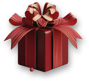 Golden reward gift box
